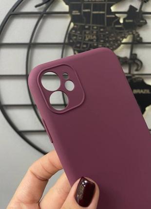 Чехол silicone case с микрофиброй для iphone 11, силиконовый чехол для айфон 11 без яблока3 фото