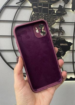 Чехол silicone case с микрофиброй для iphone 11, силиконовый чехол для айфон 11 без яблока4 фото