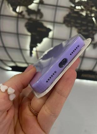 Чехол с квадратными бортами silicone case для iphone se, качественный чехол с микрофиброй для айфон se 4