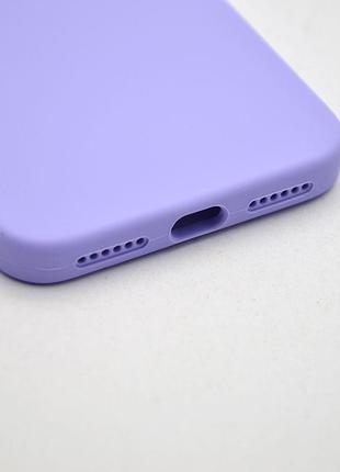 Чехол с квадратными бортами silicone case для iphone se, качественный чехол с микрофиброй для айфон se10 фото