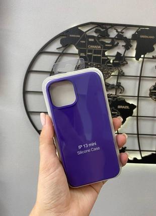 Чохол soft case без яблука для apple iphone 13 mini,чохол для айфон 13 mini (фіолетовий)
