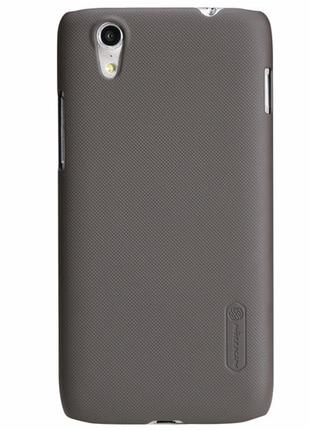 Чехол nillkin super frosted для lenovo s960 (vibe x) brown + защитная плёнка