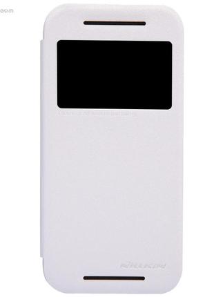 Чехол nillkin sparkle для htc one mini 2 (m8 mini) pure white
