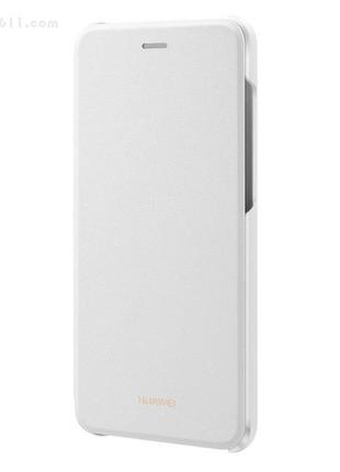 Чехол flip cover для huawei p8 lite 2017 white (original 100%)