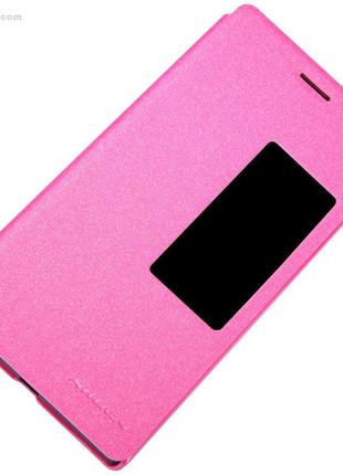 Чехол nillkin sparkle для huawei p7 hot pink3 фото