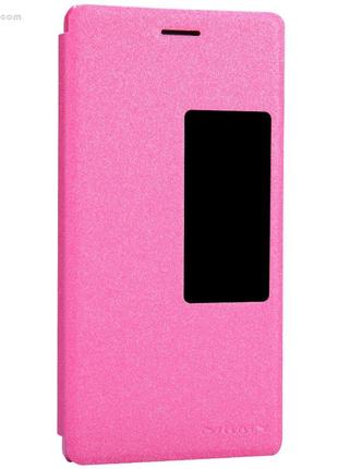 Чехол nillkin sparkle для huawei p7 hot pink5 фото