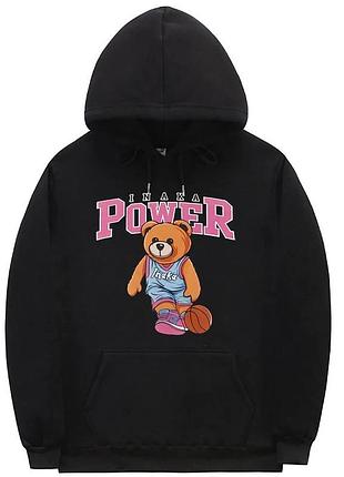 Худі «inaka power funny pink basketball bear»