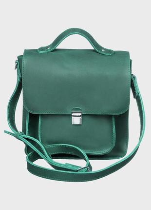 Женская кожаная сумка эмануэль изумруд dekey