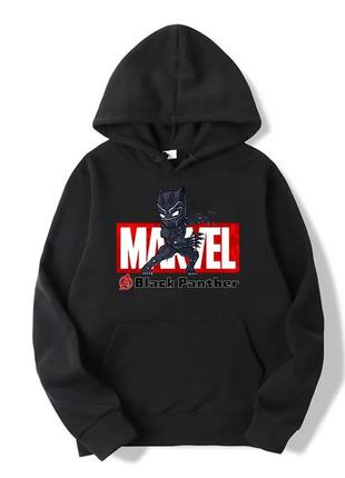 Худи marvel - черная пантера unisex