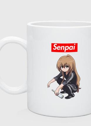 Кружка с аниме «senpai (гопник)» 330 мл