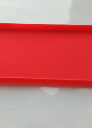 Силиконовый чехол meizu e2 матовый красный 1776p3 фото