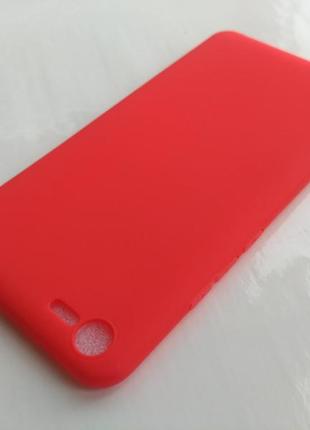 Силиконовый чехол meizu e2 матовый красный 1776p2 фото