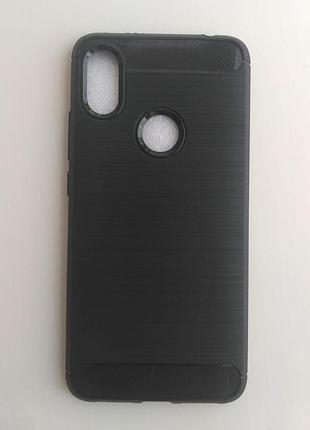 Силіконовий чохол carbon xiaomi redmi s2 чорний