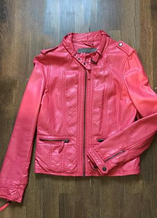Куртка кожанка zara