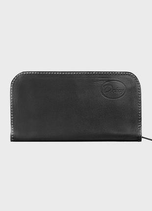 Шкіряний гаманець 16.0 чорний dekey (6983)2 фото