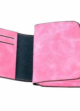 Кошелек женский baellerry n2346, небольшой женский кошелек, стильный женский кошелек. цвет: малиновый5 фото