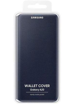 Чехол wallet cover для samsung galaxy a20 (a30) black original 100%5 фото