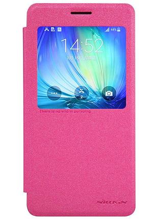 Чохол nillkin sparkle для samsung galaxy a7 (a700) hot pink