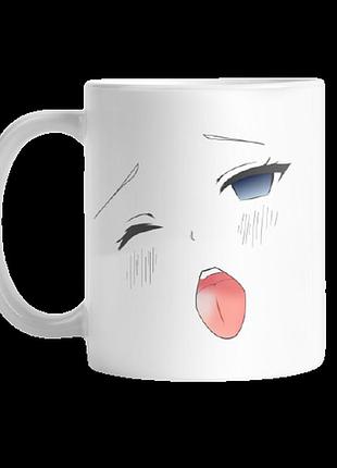 Кружка с аниме «ahegao face» 330 мл