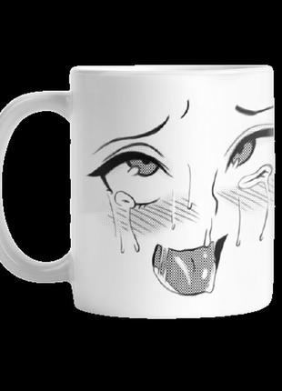 Кружка с аниме «ahegao face» 330 мл