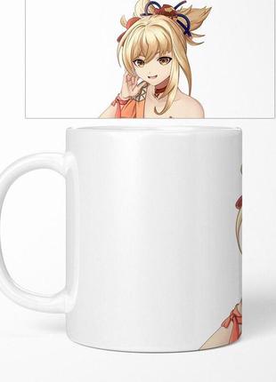 Кухоль аніме «genshin impact. геншин». аніме чашка