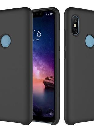 Силиконовый чехол liquid case xiaomi mi 9 черный 2286p