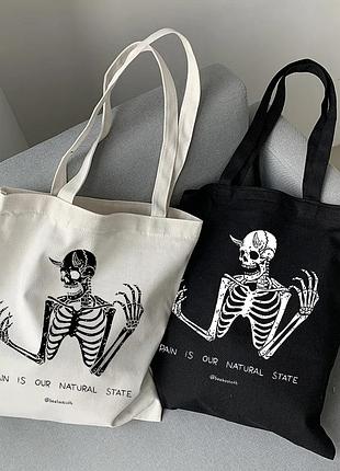 Шоппер skull goth 2