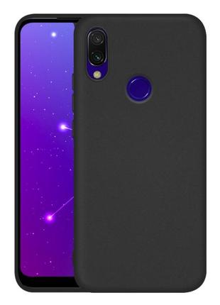 Силиконовый чехол xiaomi redmi note 9s / 9 pro матовый черный