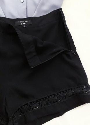 Легенькі шифонові шорти з кружевом1 фото