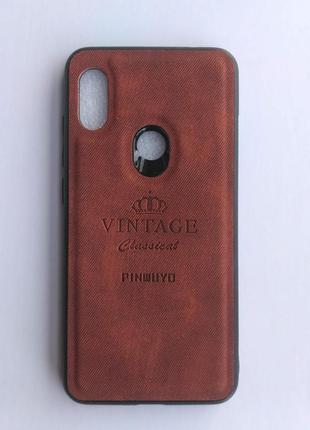 Чохол pinwuyo vintage для xiaomi redmi note 6 pro коричневий 1933p2 фото