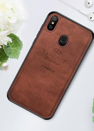 Чехол pinwuyo vintage для xiaomi redmi note 6 pro коричневый 1933p