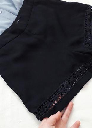 Легенькі шифонові шорти з кружевом4 фото