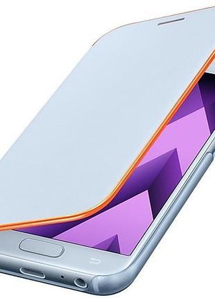 Чехол neon flip для samsung galaxy a3 2017 (a320) light blue original 100% 5