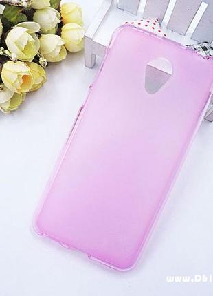 Чехол силиконовый для meizu m2 note pink