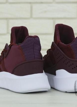 Мужские кроссовки adidas eqt bask adv "noble maroon" red white b375156 фото