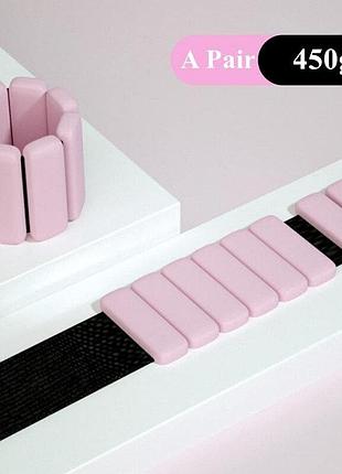 Детские утяжелители для рук и ног, для спортивных секций 450г-шт. на липучках (в...