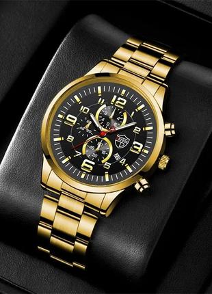 Мужские наручные часы geneva, женева золотой цвет1 фото