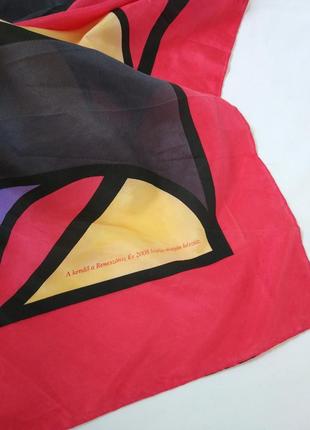 Качественный натуральный платок из шелка батик5 фото