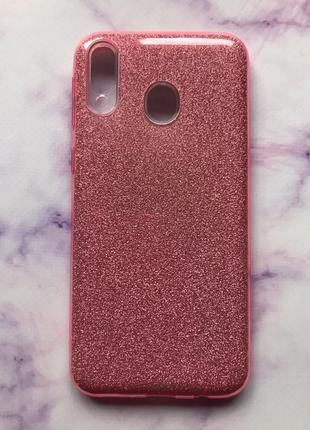 Силіконовий чохол shine silicone case для samsung galaxy m20 pink