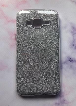 Силіконовий чохол shine silicone case для samsung galaxy j3 2016 sm-j320h silver