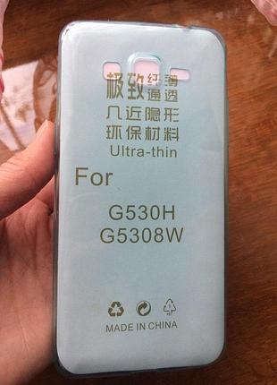 Прозорий силіконовий ультратонкий чохол для samsung galaxy grand prime g530 / j2 prime