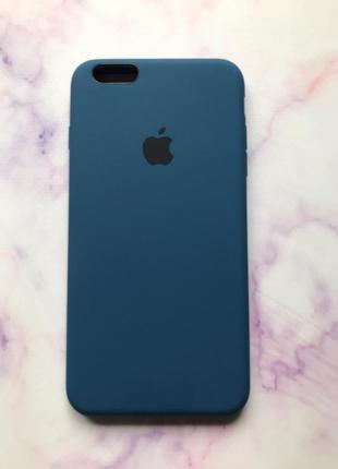 Силиконовый чехол apple silicone case для iphone 6+ 6 plus 6s plus синий