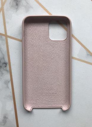 Силіконовий чохол apple silicone case для iphone 11 pro (5,8) колір пудра2 фото