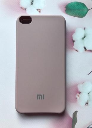 Силіконовий чохол silicone case для xiaomi redmi go коричневий