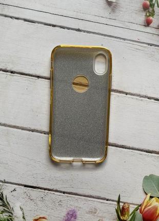 Силіконовий чохол shine silicone case для iphone xr золотий2 фото