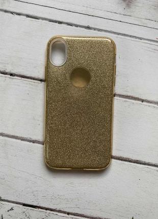 Силіконовий чохол shine silicone case для iphone xr золотий