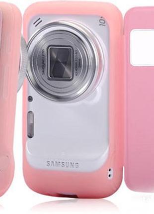 Чехол книжка для смартфона sm-c1010 samsung galaxy s4 zoom розовый baseus