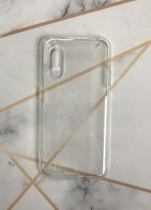 Прозрачный силиконовый чехол для samsung galaxy a01