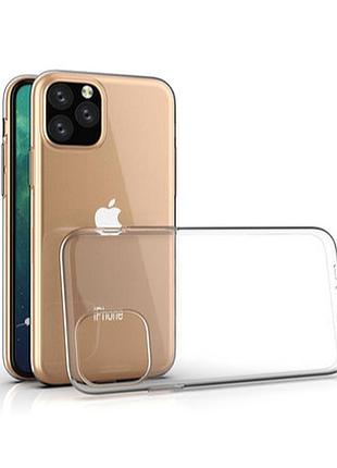 Прозрачный силиконовый чехол для apple iphone 11 pro max (6,5)