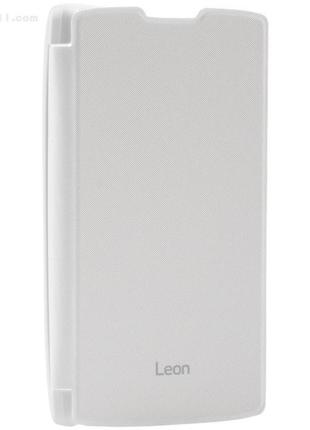 Чехол lg voia flip case для lg leon y50 (h324) white